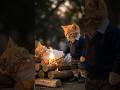 Rio Cat Takes Care of His Baby Sister After Losing Their Mother 😭💔 #ai #aishorts #sad #mother #cat