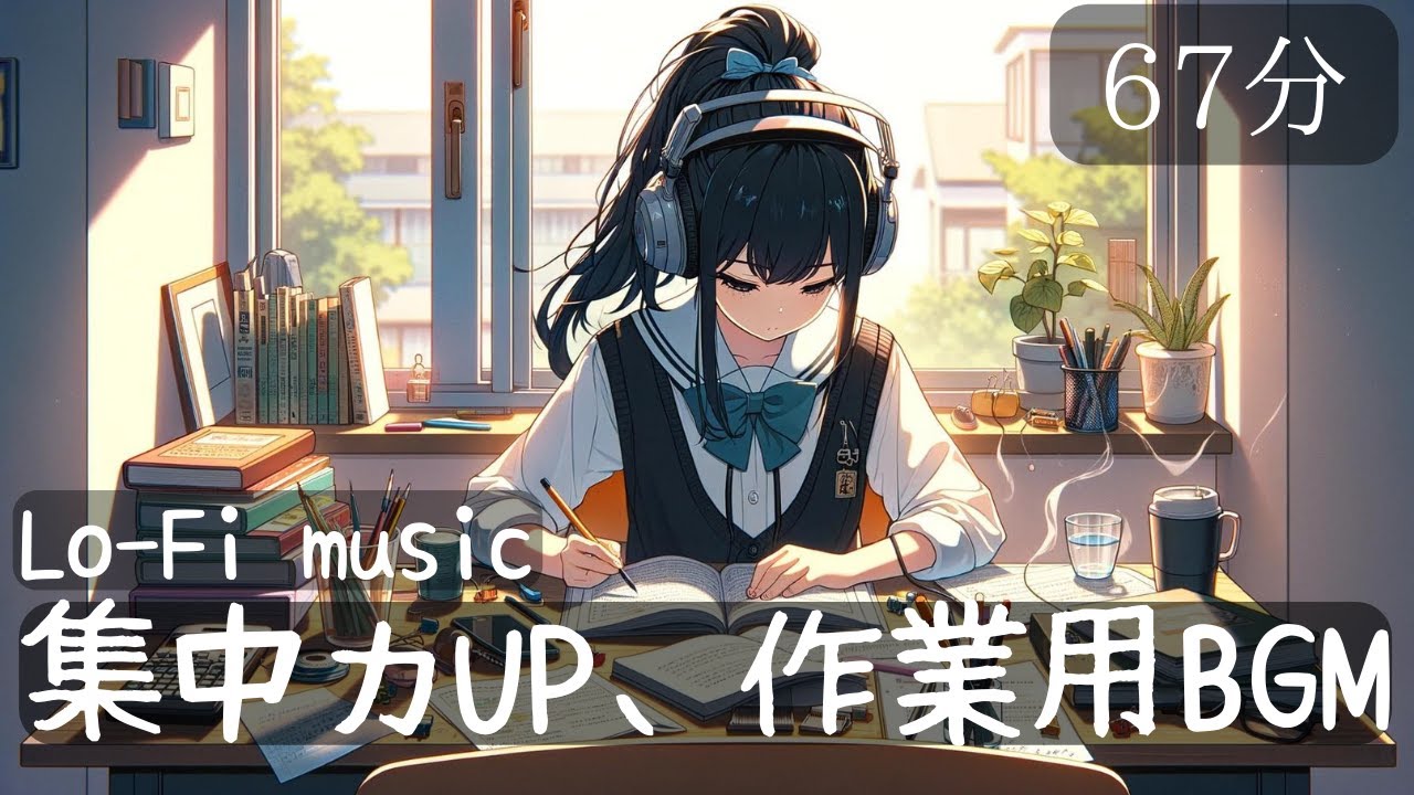 【作業用BGM】集中とリラックスのための作業用BGM 67分【Lo-Fi】 - YouTube