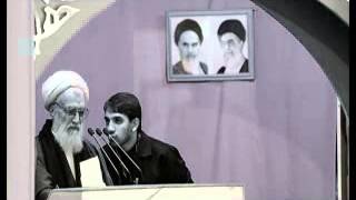حملۀ شديد به ظريف در نماز جمعۀ تهران / سخنرانی آخوند موحدي کرماني، ۱۳۹۲/۱۱/۱۸