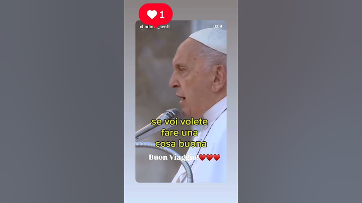Buon Viaggio Papa Francesco