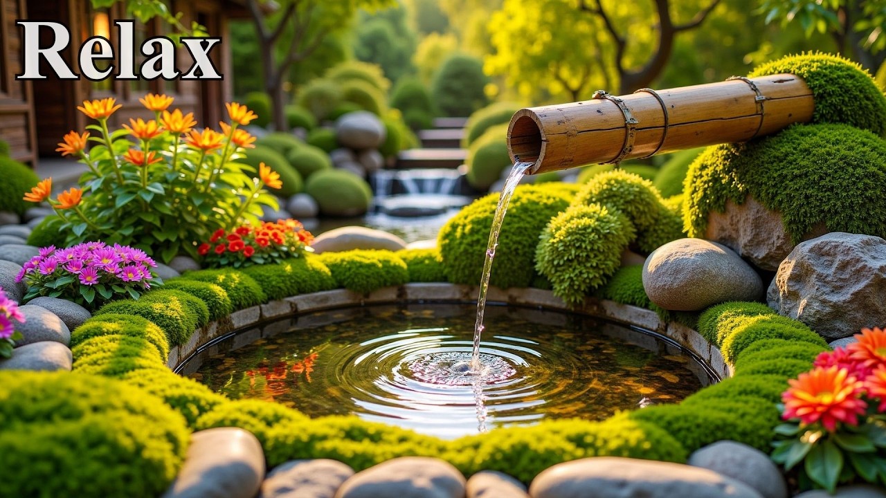 Расслабляющая Музыка + Звуки Бамбука И Воды 🍃 Успокаивает Тревогу И Помогает Справиться С Чрезмерны