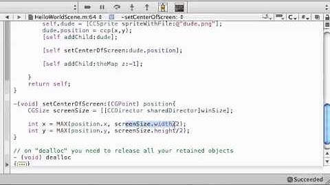 Cocos2D iPhone Tutorials - 16 - Moving the Camera Around