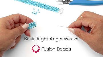 Learn the Basic Right Angle Weave Stitch by Fusion Beads