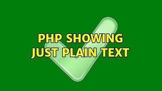 php showing just plain text