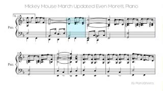 Mickey Mouse March Updated Even More!!! [Piano Solo]