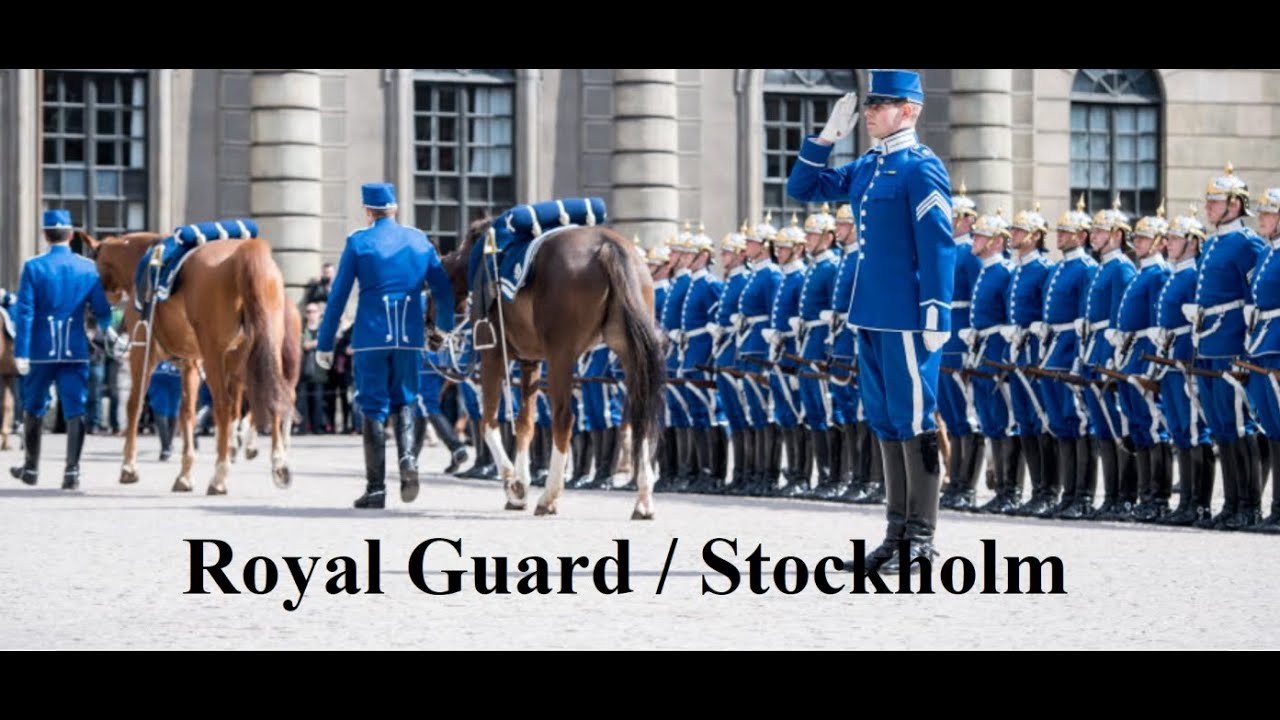 The changing of the guard takes place. The changing of the guard takes place