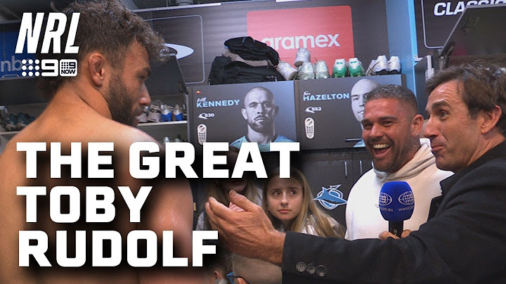 Joey speaks to the GREAT MAN after game-winning play: In The Sheds| NRL on Nine