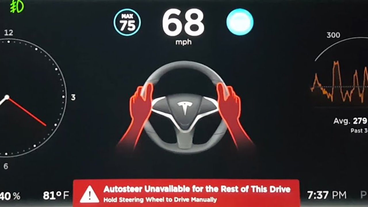 Tesla auto steer