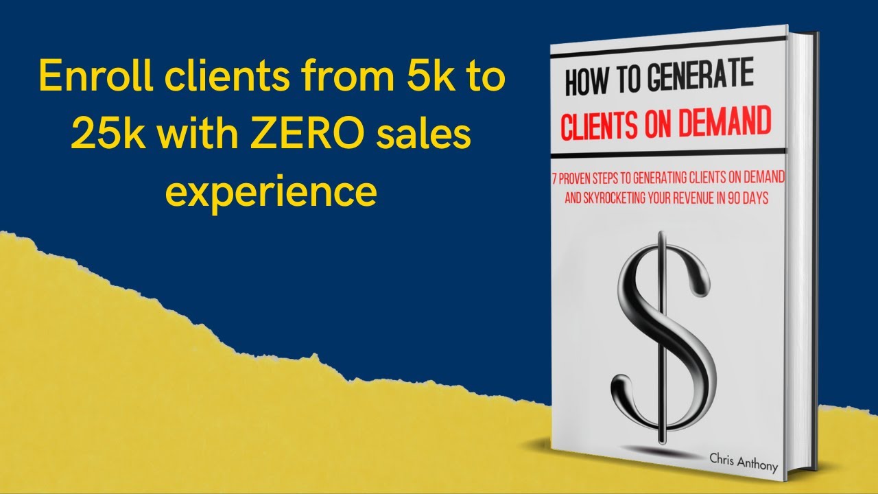 Enrol Clients From k To k With Zero Sales Experience