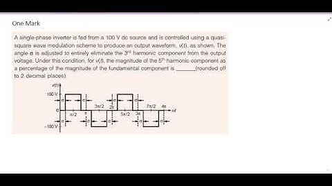 GATE-2020: EE :Power Electronics -     1Mark Question