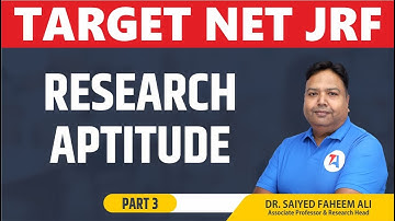 Research Aptitude part-3 || TARGET NET JRF 2023 II PAPER 1 BY FAHEEM SIR