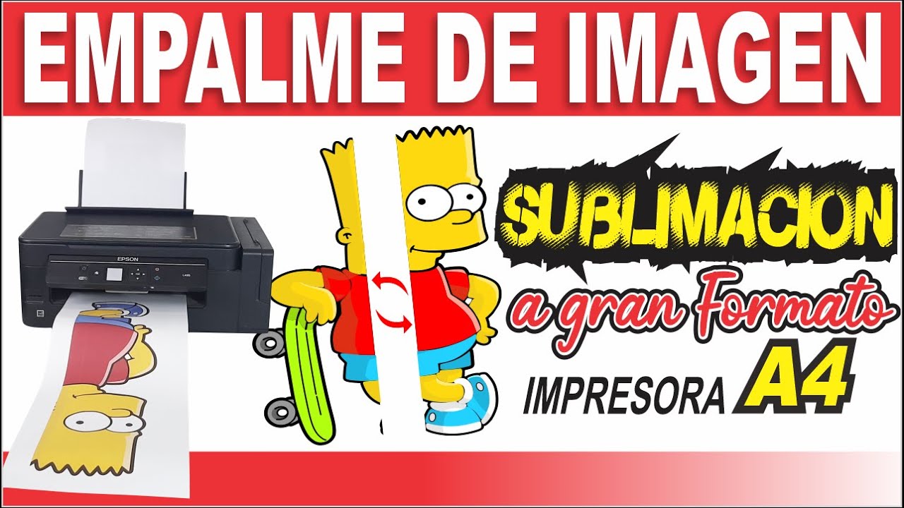 🔴Cómo EMPALMAR IMÁGENES para SUBLIMAR A GRAN FORMATO😲|| 🖨️Imprimir A3 en Impresora A4