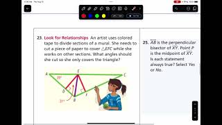 Honors Geometry 5-1 Worksheet Key Video