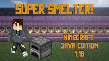 Automatic Super Smelter | Minecraft Tutorial (1.16+ Java)