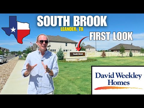 FIRST LOOK South Brook by David Weekly Homes | One of the Best Builders New Construction Leander TX