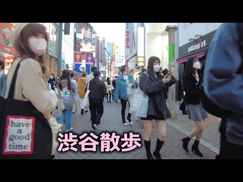 4K 日曜の大混雑の中での渋谷散歩 / Shibuya Walk Among a Big Crowd on a Sun in Tokyo, Japan 4k 60fps