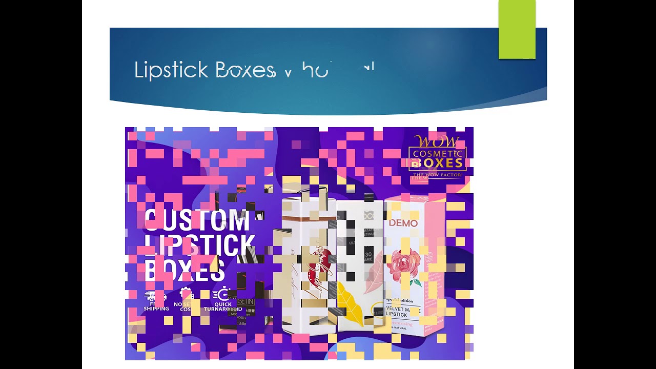 Custom Lipstick Boxes | Lipstick Packaging Boxes | Lipstick Packaging