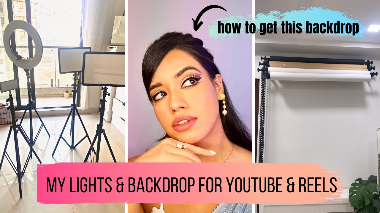 How I set up my light & backdrop for  & Reels 