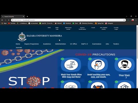 How to log in online classes Account HUM LMS Creating By Syed Mehran Hazara University Mansehra