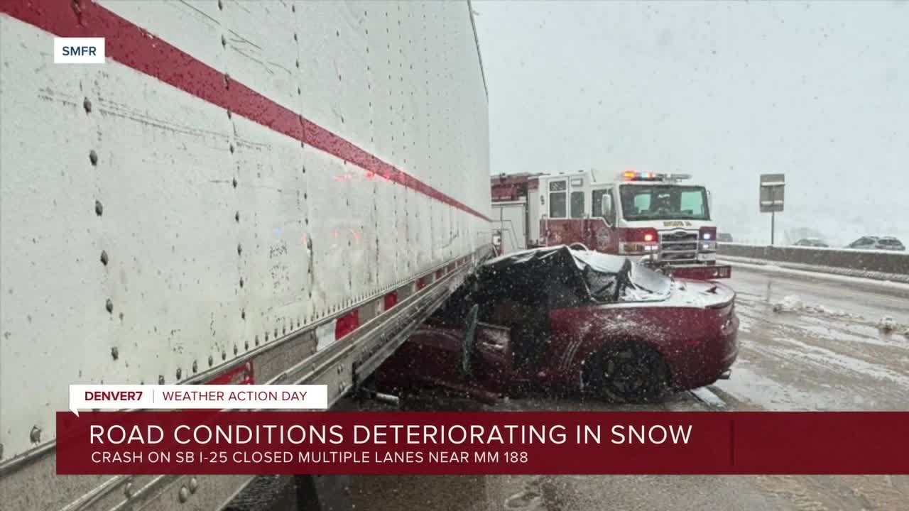 How Friday's snowstorm continues to impact travel conditions in Colorado