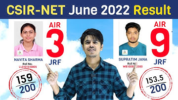 CSIR NET June 2022 Results | CSIR NET June 2022 Chemical Science Result of MadChem Classes