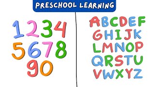Preschool Learning | Learn ABC Alphabets & 123 Numbers | Wonder Wiz Kids