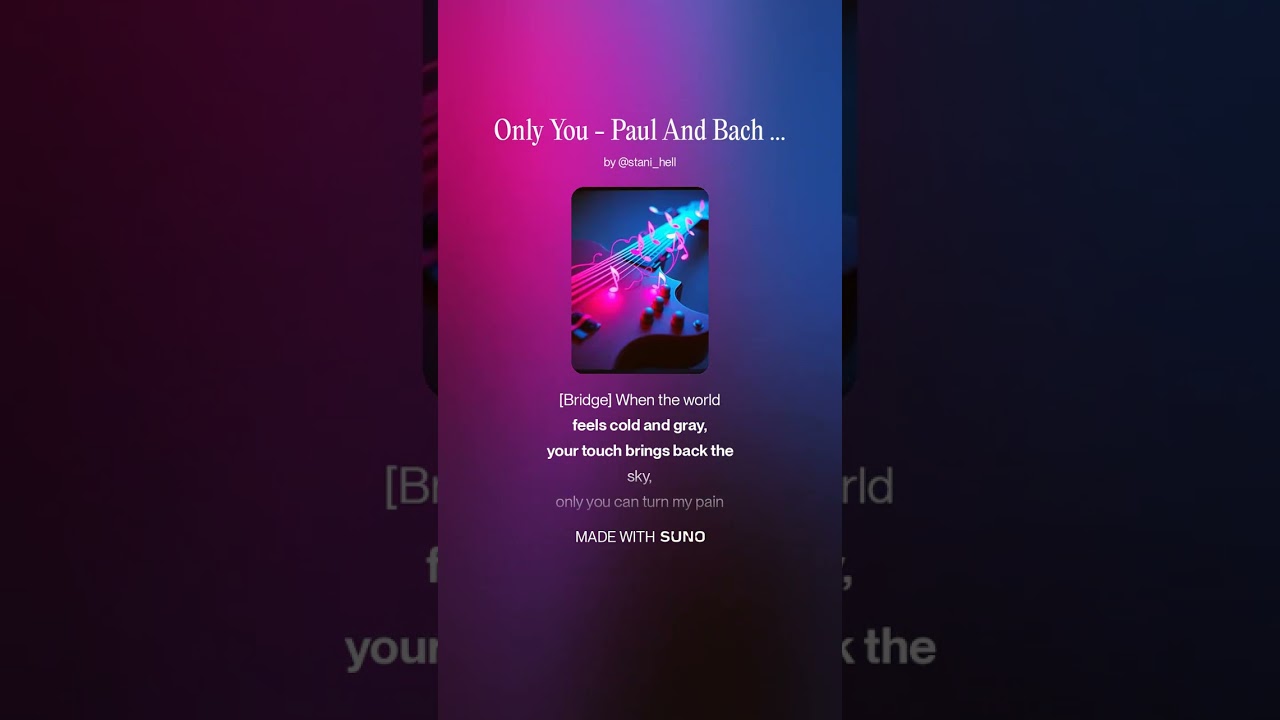 Only You - vocalising 