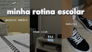 Rotina Escolar Ensino Médio Hábitos Produtividade