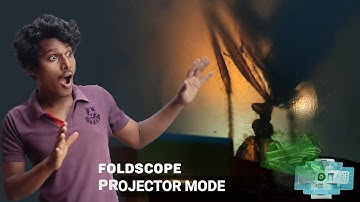 How to projector mode in foldscope | foldscope projector  Explained completely with samples