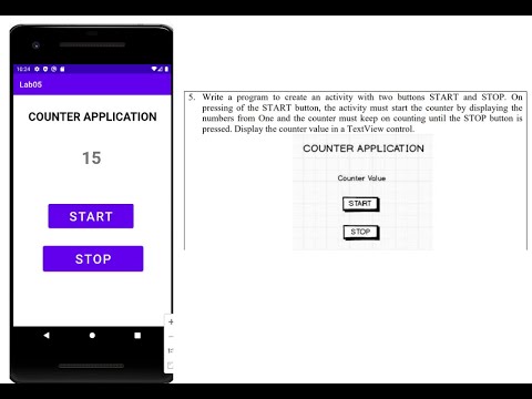 VTU MAD LAB::18CSMP68::PART-A::Lab 5 || COUNTER APPLICATION #VTUMADLAB5 #COUNTERAPPLICATION