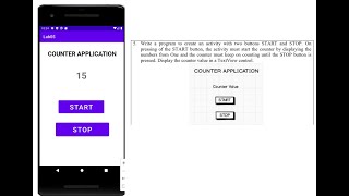 VTU MAD LAB::18CSMP68::PART-A::Lab 5 || COUNTER APPLICATION #VTUMADLAB5 #COUNTERAPPLICATION screenshot 1