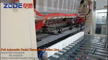 1000sheets/min Full Automatic Transfer Facial Tissue Folding Machine Production Line