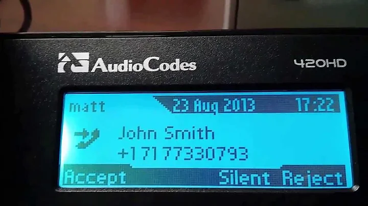 First Impression Review of Audiocodes 420HD Lync