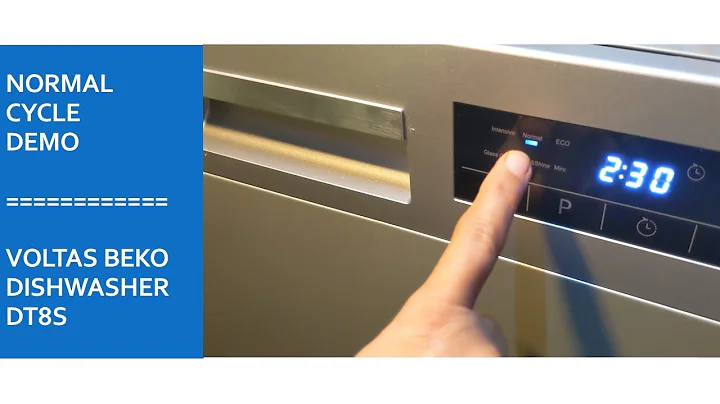 Voltas Beko Tabletop Dishwasher DT8S (#8) | NORMAL Cycle Demo using FINISH detergent