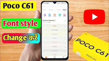 how to change font style in poco c61 | poco c61 font style change