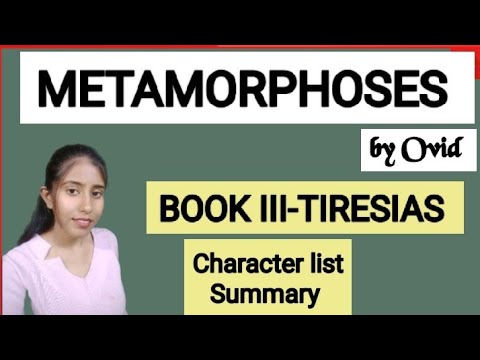 Metamorphoses Book III- TIRESIAS// Metamorphoses by Ovid// #metamorphoses #apeducation_hub