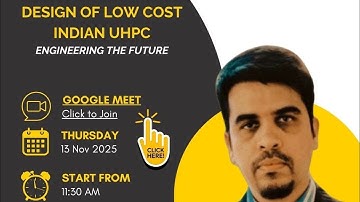 Live Masterclass on Low-Cost Indian UHPC by Dr. Naresh Kalasker