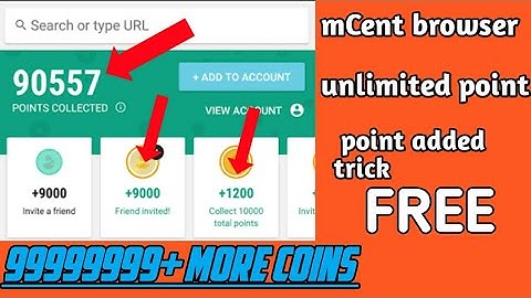 mCent browser unlimited point earning trick | mCent browser point added trick (script added)