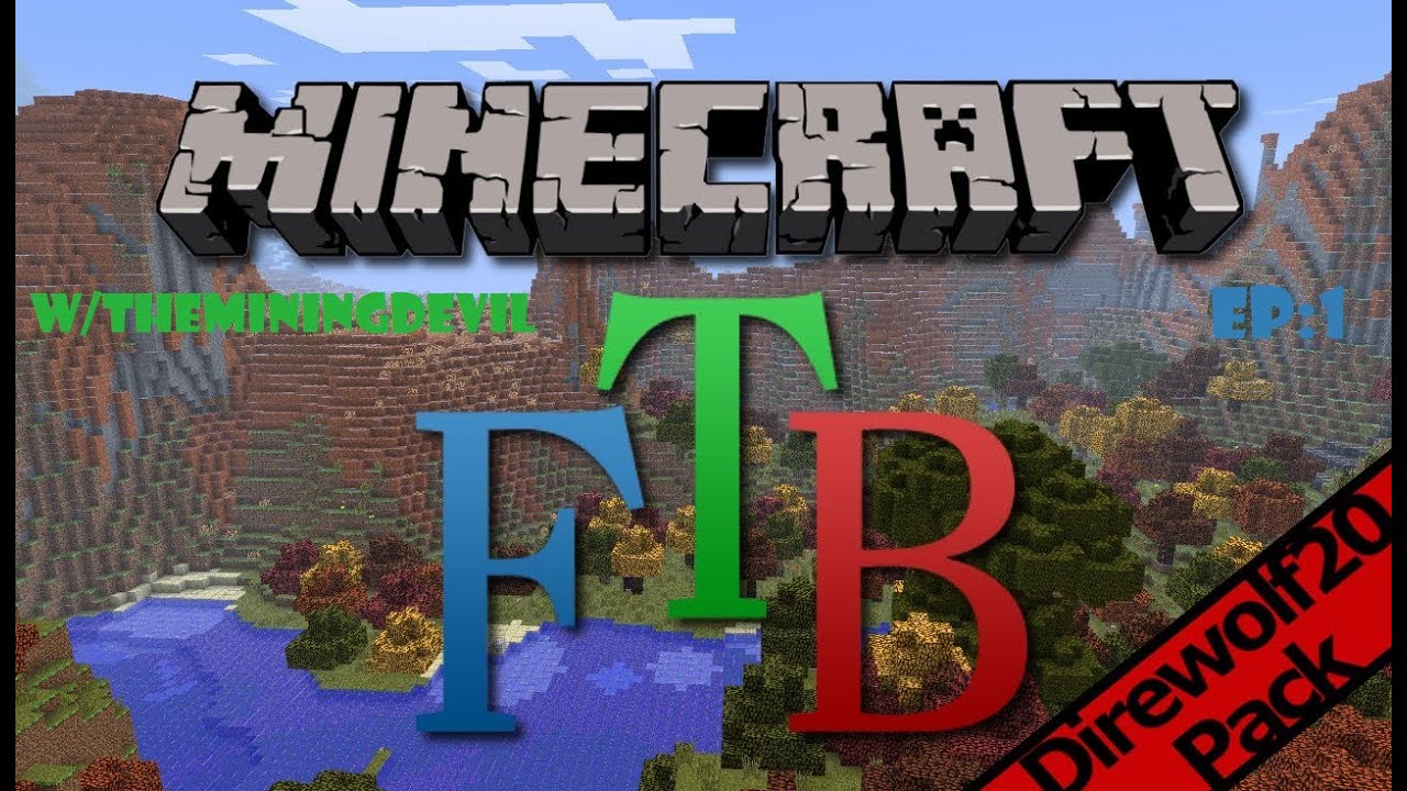 FTB DireWolf 20 W/TheMiningDevil Ep:1 In Z Cave