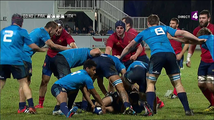 France 4   U20 6 nations  France 40 / 3 Italie   première mi temps