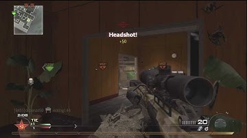 AMAZING Triple Collateral Headshot on MW2!
