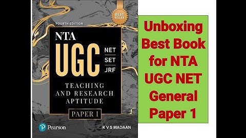 Unboxing Best Book for NTA UGC NET General Paper 1 Teaching and Research Aptitude