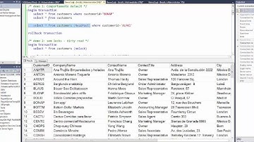 Locks Hints, Isolations