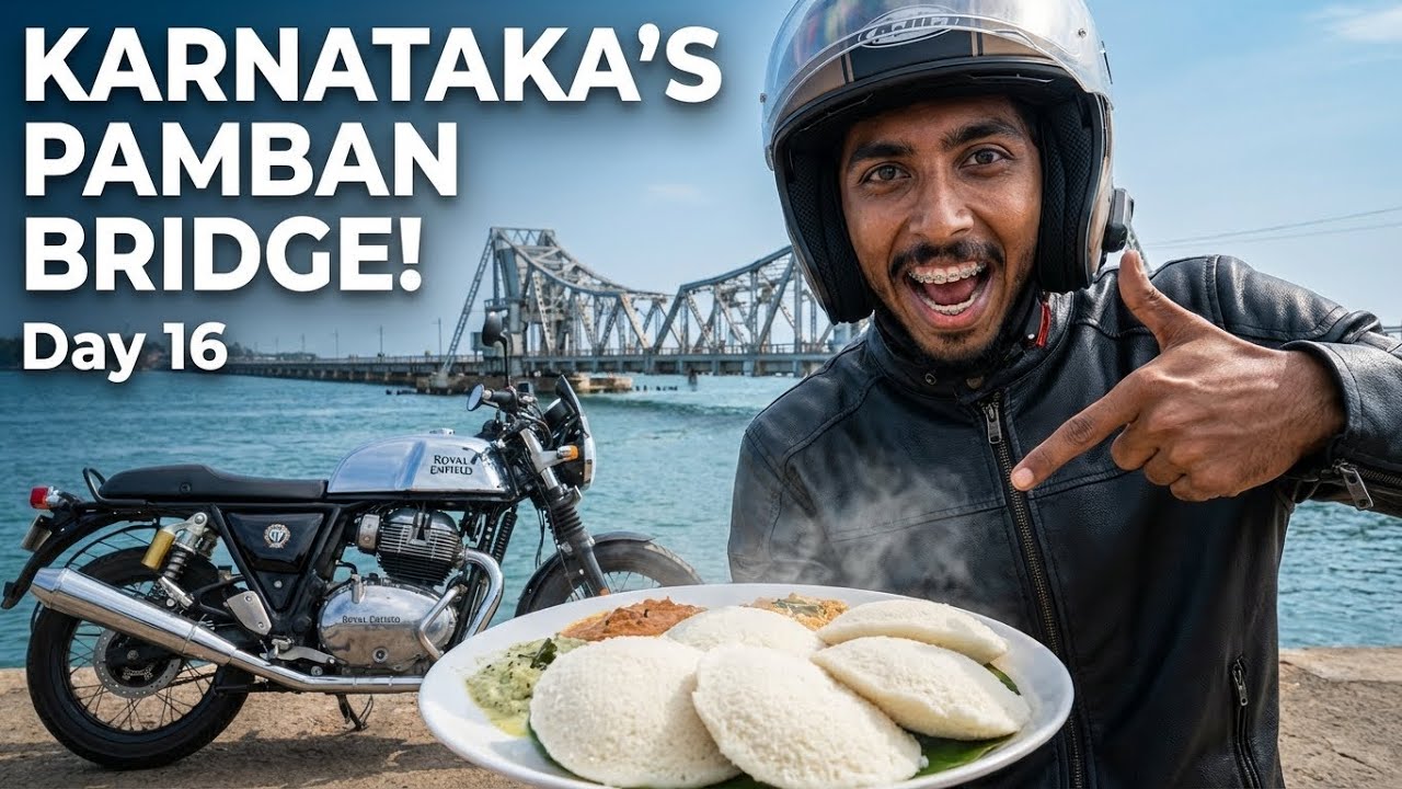 Sagar Katte Bridge - Namboke Agalla! 😱 Idu Pamban Bridge thara ideya?? 🌊👇 | Day 16