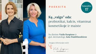 KĄ “VALGO” ODA?  PROBIOTIKAI, KALCIS ir VITAMINAI kosmetikoje bei maiste