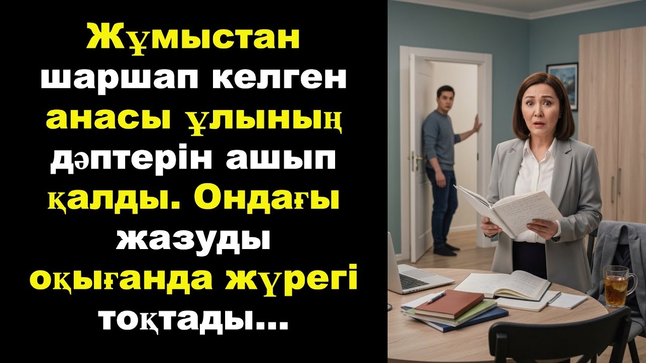 Жұмыстан шаршап келген анасы ұлының дәптерін ашып қалды. Ондағы жазуды оқығанда жүрегі тоқтады...