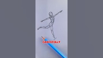 How to Draw Dynamic Dancing Poses:Step-by-Step Guide #art #shorts #drawing #satisfying #foryou #pose