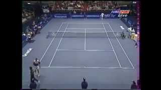 IVANISEVIC goes crazy against FORGET - Milano 1996