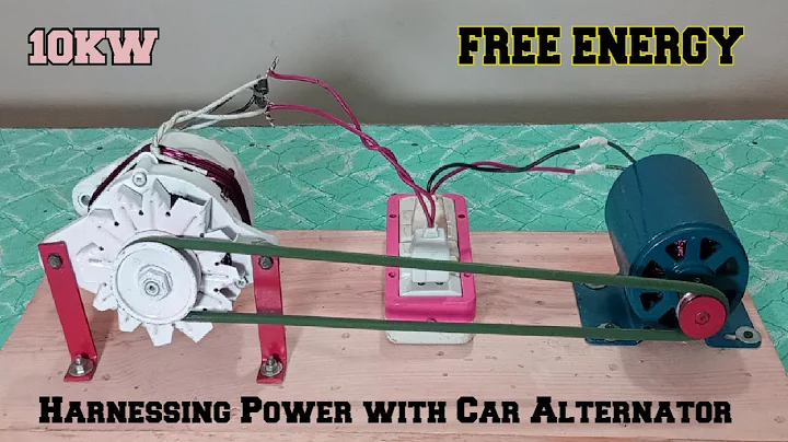 DIY 10kW Free Energy Generator | Harnessing Power with Car Alternator and AC Motor