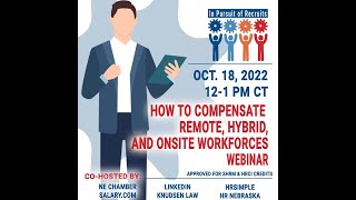 HR Webinar: How to Compensate Remote, Hybrid, and Onsite Workforces by hrsimple 32 views 1 year ago 59 minutes